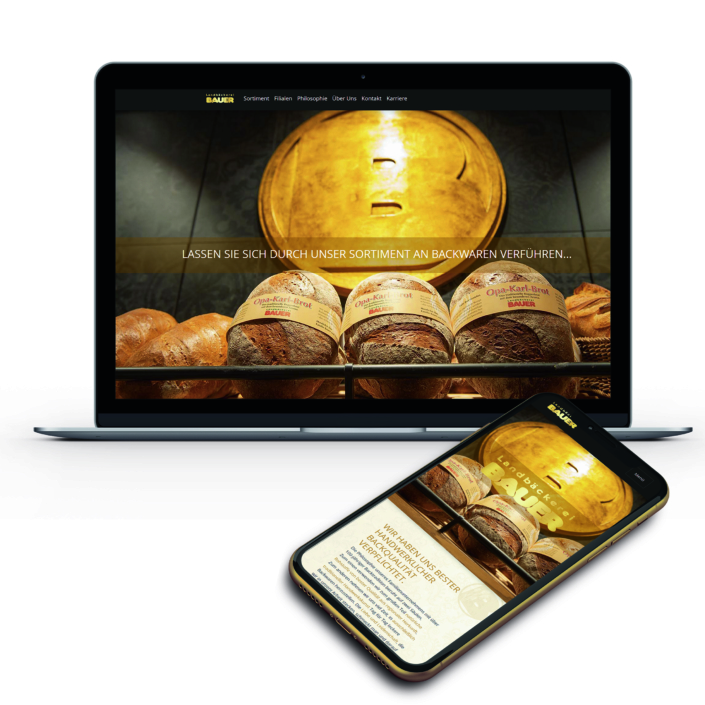 Landbäckerei Bauer Webseite