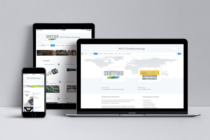 Heyco Webseite Diverse Formate