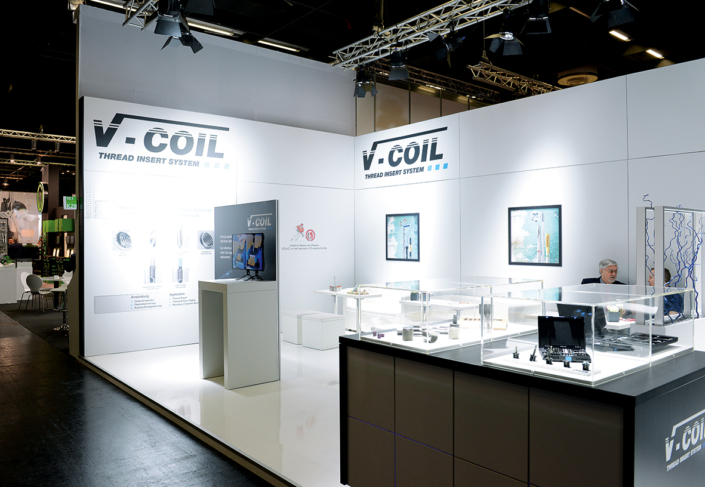 Völkel V-Coil Messestand